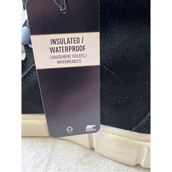 Sorel Explorer Joan III Women's Boots Waterproof Insulated Black Suede  8 NEW - Picture 9 of 10